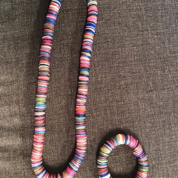 Summer Colors Very VIBRANT Necklace/Bracelet Weighty - Picture 2 of 6